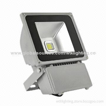 80W LED Floodlights with Toughened Glass Cover and 50,000 Hours Lifespan